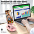 Cell Phone Stand with Wireless Bluetooth Speaker for Men and Women with LED Atmosphere Light HD Surround Sound Speaker for Home,Office,Outdoor Com...