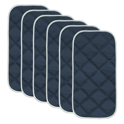 Sunny zzzZZ 6 Pack Baby Waterproof Changing Pad Liners - Quilted Thicker Ultra Soft Changing Table Cover Liners - Durable & Easy to Clean - Navy B...