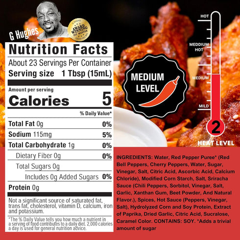 G Hughes Sugar Free, Thai Chili Wing Sauce - Sugar Free Sweet Chili Sauce, Gluten Free Chili Sauce, Thai Sweet Chili Sauce, Keto Sauces and Dressi...