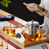 Glass Tea Pot with Infuser, Heat Resistance Borosilicate Glass Tea Kettle for Stovetop Safe, 30 FL OZ...