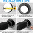 Hon&Guan Duct Connector Flange 6 Inch, Plastic 6 Inch Dust Collection Fittings Dryer Vent Connector Flange For Heating Cooling Ventilation System,...