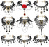 MTLEE 9 Pieces Black Gothic Lace Choker for Women Black Victorian Choker Elegant Retro Necklaces for Girl Punk Party Steampunk Vampire Cosplay Cos...