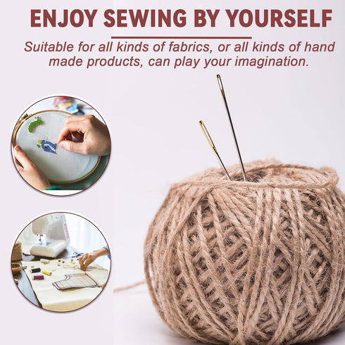 VIVAwisdom 15pcs Cross Stitch Needles,Large-Eye Needles for Hand Sewing,22 & 24 & 26 Gauge Blunt tip Needle,DIY Sturdy Stainless Steel Embroidery ...