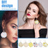 Loetere 168 Pieces Acrylic Earrings Blanks DIY Earrings Making Kit Includes Transparent Round Clear Acrylic Earring Blanks Pendants Earring Hooks ...