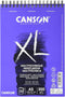 CANSON XL Textured Mixed Media 300gsm A5 Paper, Medium Grain, Spiral Pad Short Side, 15 White Sheets, Ideal for Professional Artists & Illustrator...