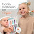 Cherish Baby Care Toddler Toothbrushes 1-2 Years (4-Pack) - BPA-Free & Safety-Tested Kids Toothbrush Kit, Designed by a Pediatric Dentist, Soft-Gr...