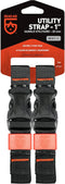 GEAR AID Utility Straps with Side-Release Buckle, Secure and Compress Camping, Biking, Hunting, Boating Gear, Multiple Sizes 1" x 40"...