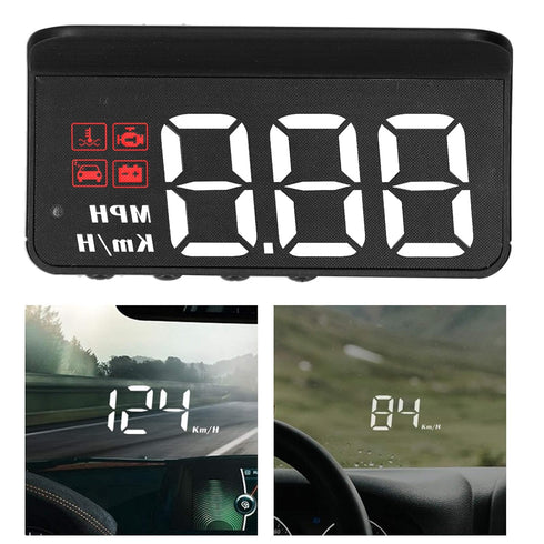 OBD2 HUD Head Up Display, Car HUD Speedometer Display Windshield Projector Multifunction Gauge Alarm Fatigue Driving Reminder......