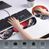 Ergonomic Japanese Sea Waves Small Mouse Pad with Wrist Rest and Keyboard Wrist Rest Set,Easy Typing & Pain Relief,Gaming Mousepad with Wrist Supp...