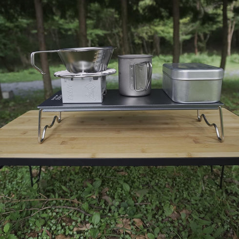CAMPINGMOON ?4.9-inch Round Stainless Steel Cooking Grid Grill Fits for Backpacking Pocket Stove W13...