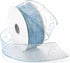 Morex Ribbon 7416.60/50-602 Swirl 2.5" X 50 YD Nylon Sheer Curling Wired Glitter Ribbon, Ice Blue, Holiday Ribbons for Crafts and Christmas Decora...