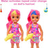 Barbie Color Reveal Small Doll & Accessories, Neon Tie-Dye Series, 6 Surprises, 1 Chelsea Doll (Styles May Vary)...