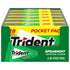 Trident Spearmint Sugar-Free Chewing Gum, 6 Pocket Packs of 28 Pieces (168 Total Pieces)...