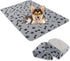 Dog Crate Pee Pads - Wahable Dog Rugs Non-Slip Puppy Pads for Small Dogs, Water Absorb Training Pads (2030 gray)...