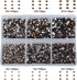 Bymitel 7200 Pieces 6 Mixed Sizes Glue Fix on Glass Rhinestones Round Crystal Gems Flatback for DIY Jewelry Making with one Picking Pen(6-Sizes 72...