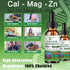 Calcium Magnesium Zinc Liquid Drops, Liquid Magnesium Glycinate 500mg Calcium 1000mg with Vitamin D3,K2,B6,B12,Coq10 for Bone Strength, Muscle Fun...