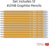 Maped - Essentials Yellow Triangular Graphite #2 Pencils - 12-Pack - Presharpened...