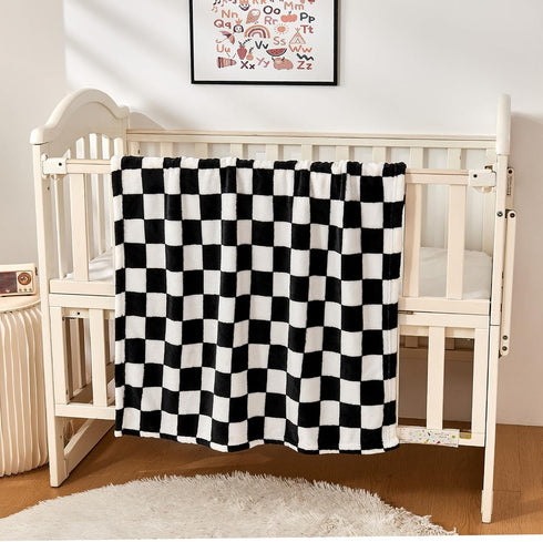 Checkered Baby Blanket Fleece Baby Blankets for Boys Girls, Ultra Soft Cozy Fluffy Infant Toddler Newborn Receiving Blankets for Crib Stroller, 30...