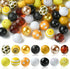 Stiesy 50 Pcs Sunflower Theme Chunky Bubblegum Beads Gumball Rhinestone Jumbo Plastic Beads Extender Chains Beading Wire for Crafts Jewelry Making...