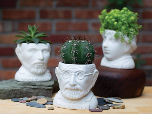 The Unemployed Philosophers Guild Sigmund Freud Bust Ceramic Planter...