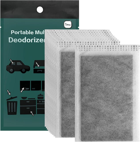 10 Pcs Micro Copper Charcoal Air Purifying Bag, Activated Charcoal Bags Odor Absorber Deodorizer Tablet for Drawer Closet Car Shoe Effectively Rem...