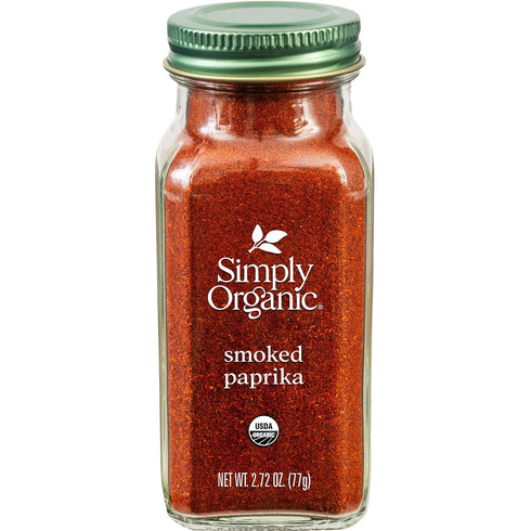 Simply Organic Smoked Paprika, 2.72 Ounce, Oak Wood Smoked & Ground Spanish Paprika, Deep Smokey Flavor, Kosher...