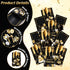 36 Pcs Black and Gold Birthday Party Favors Silverware Holder Bags Paper Utensil Cutlery Holder Disposable Knife Fork Spoon Sleeves Pocket for Hap...