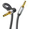 3.5mm Audio Cable 3ft, Stereo Aux 3.5mm to 3.5mm Cable 90 Degree Aux Cable Aux 3.5mm Male to Male Right Angle TRS Cable Compatible for Headphone,T...
