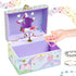 Jewelkeeper Musical Jewelry Box for Girls with Spinning Unicorn, Glitter Rainbow and Stars Design Music Box for Necklace, Earrings, and Accessorie...