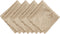 Elrene Home Fashions Caiden Elegance Damask Fabric Napkins (Set of 4), 17" x 17", Taupe 4 Count...