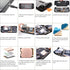for Steam Deck Heatsink Thermal Pad M.2 2230 NVME SSD Copper Heat Sink Cooling Thermal Pastes Back Cover Opening Tools Back Screws Replacements Sc...