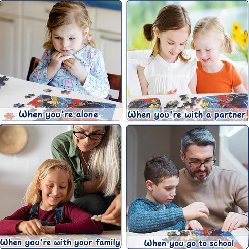 NEILDEN Learning Educational Puzzles for Kids Boys 60 Pieces Puzzles in a Metal Box for Kids Preschool Jigsaw Puzzles Toys for Girls and Boys...