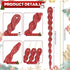 60 Pieces Twisted Icicle Ornament Christmas Tree Decoration Glitter Spiral Strip Hangings for Christmas Holiday Party Wedding Accessories, 5.1 Inc...