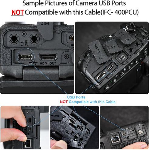 Camera USB Cable Cord for Canon Rebel/PowerShot/EOS/DSLR/ELPH Digital Cameras,Transfer Wire Data Cable for Canon Rebel Camcorder,Vixia PC Computer...