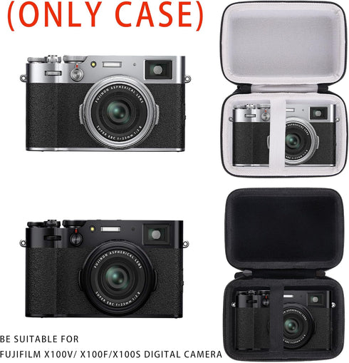 JINMEI Hard EVA Carrying Case Compatible with Fujifilm X100V/ X100F/X100S Digital Camera case (grey)...