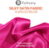 P Pothuiny 60 Inch Wide Hot Pink Satin Fabric by The Yard, Silky Charmeuse Satin Fabric for Bridal Wedding Dress Decor DIY Apparel Crafts, 1 Yard...