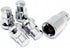 Set of 4 12x1.5 Veritek Chrome Acorn Bulge Tuner 1.4 Inch 60 Degree Cone Seat Wheel Locks for Aftermarket Wheels Honda Acura...