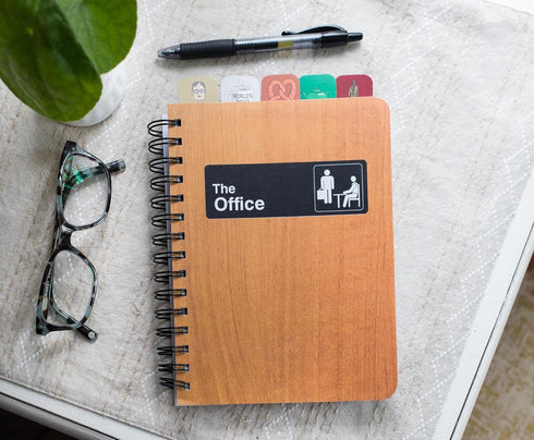 JUST FUNKY The Office Tabbed 288-Page Spiral Notebook | Bound Sketchbook Journal, Work Memo Notepad With Lined Paper, Travel Diary | Home School S...