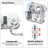 Case for AirPods Pro & Pro 2 Case Cover Secure Lock Automatic Snap Switch Clip Cleaner Kit Lanyard Women Stylish Leaf Full Body Hard Shell Front L...