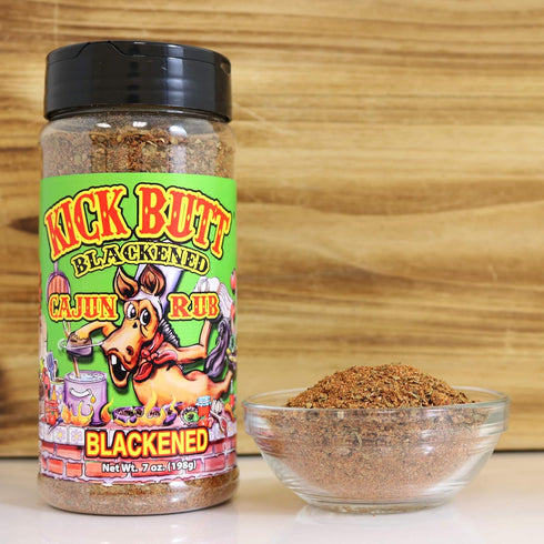 Kick Butt Gourmet Cajun Seasoning Spice Shaker - Spicy Cajun Seasoning Rub (7 oz) - Use for Creole Seasoning (Blackened Cajun)...