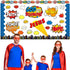 Religious Hero Bulletin Board Set, Super Theme Hero Jesus Religious Decor Bulletin Board Cutouts, Christian Sunday School Preschool Classroom Deco...