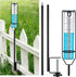 Freeze Proof Rain Gauge with Clamp Rain Gauge Outdoor Large Capacity Clear Number and Scale Rain Meter Adjustable Height Rain Measuring Tool for G...