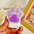 Cable Protector for iPhone Charger with Cute Cat Paw Design,Kawaii Cat Claw Soft Charging Cord Protector Data Cable Saver for Women Girls Compatib...