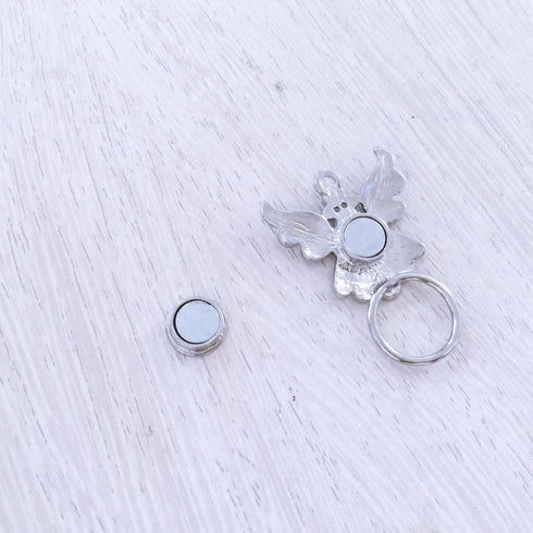 Rhinestone Crystal Angel Wings Eyeglass Holder&Brooches Pin...