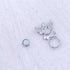 Rhinestone Crystal Angel Wings Eyeglass Holder&Brooches Pin...