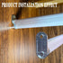 10Pcs Zinc Alloy Oval Closet Rod End Supports Fit Oval Rod 18 x 35 mm...