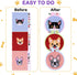 Caydo 5 PCS Cross Stitch Kits for Kids with Cats and Dogs Patterns Stamped Cross Stitch Kits for Beginners DIY Key Chain, Backpack Charms, Craft O...