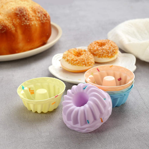 40PCS Silicone Cupcake Baking Cups Set Silicone Baking Cups For Baking, Including 8 Shapes Silicone Muffin Cups Cupcake Molds (Round, Square, Star...