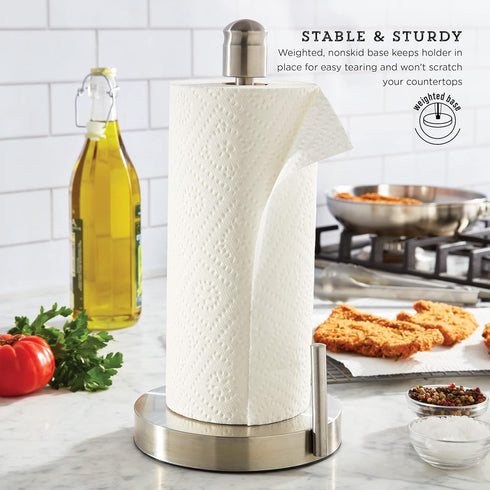 Kamenstein Perfect Tear Paper Towel Holder, 13-Inch, Silver...