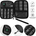Travel Cable Organizer Bag Waterproof Portable Electronic Accessories Organizer for USB Cable Cord Phone Charger Headset Wire SD Card with 5pcs Ca...